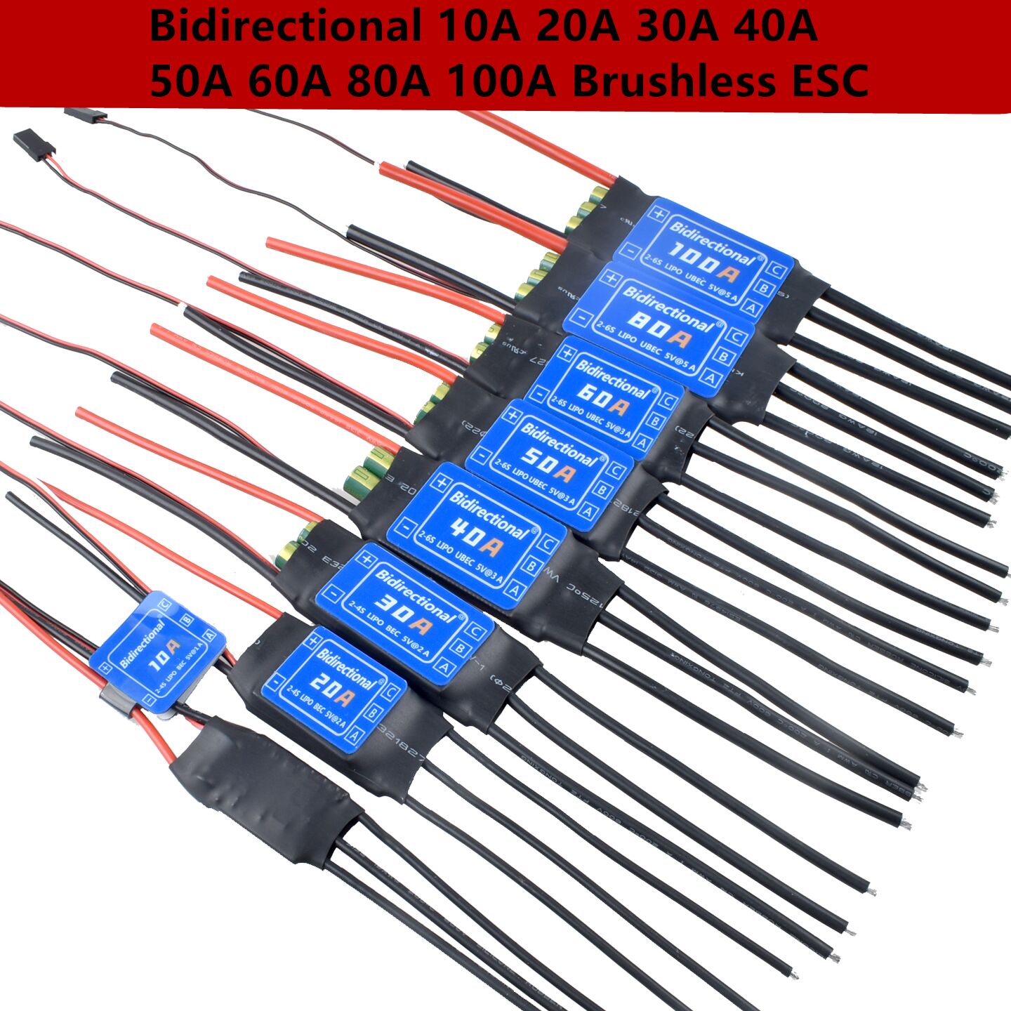 Brushless Motor Thrust Test Stand - HV Bidirectional Brushless ESC 10A 20A